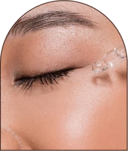 Applying eye serum before skin rejuvenation therapy Applying eye serum before skin rejuvenation therapy