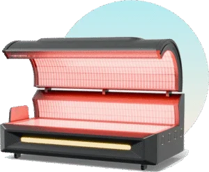 Advanced red light therapy bed for skin rejuvenation
